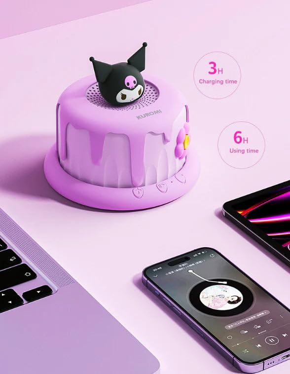 Sanrio Kawai Cake-Shaped Bluetooth Speaker Kuromi