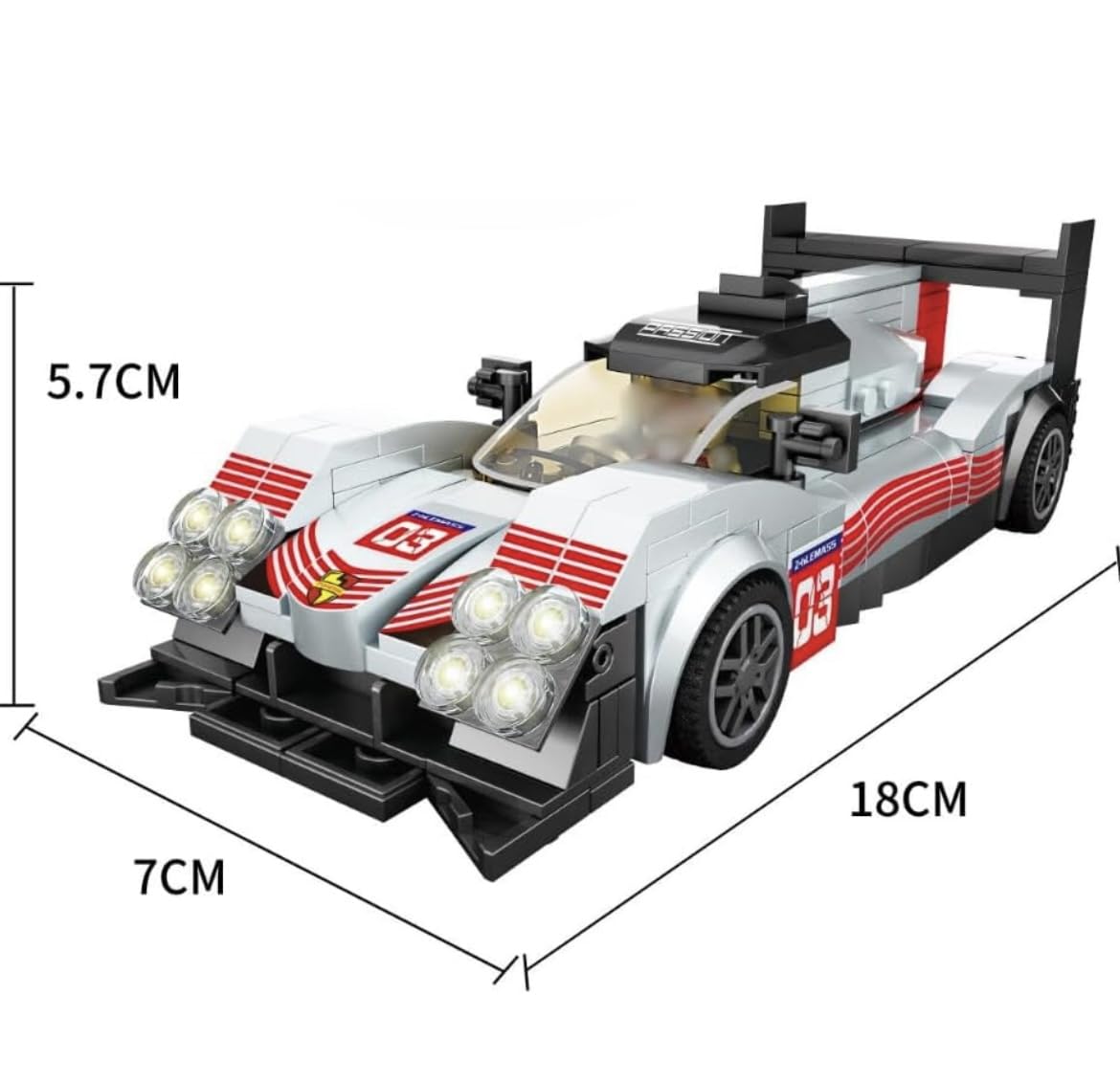 F1 Racing Model Car Building Blocks Set, Educational Stem Building Toys 282PCS