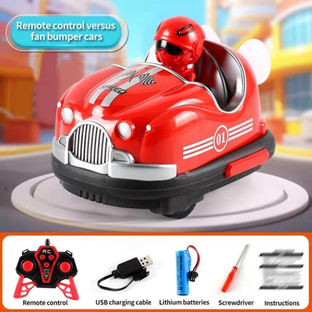 Bumper Cars with Crash & Eject Mode | Remote Control Battle Cars with Turbo Fan | 2 Player Fun - Toy Rush