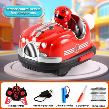 Bumper Cars with Crash & Eject Mode | Remote Control Battle Cars with Turbo Fan | 2 Player Fun - Toy Rush