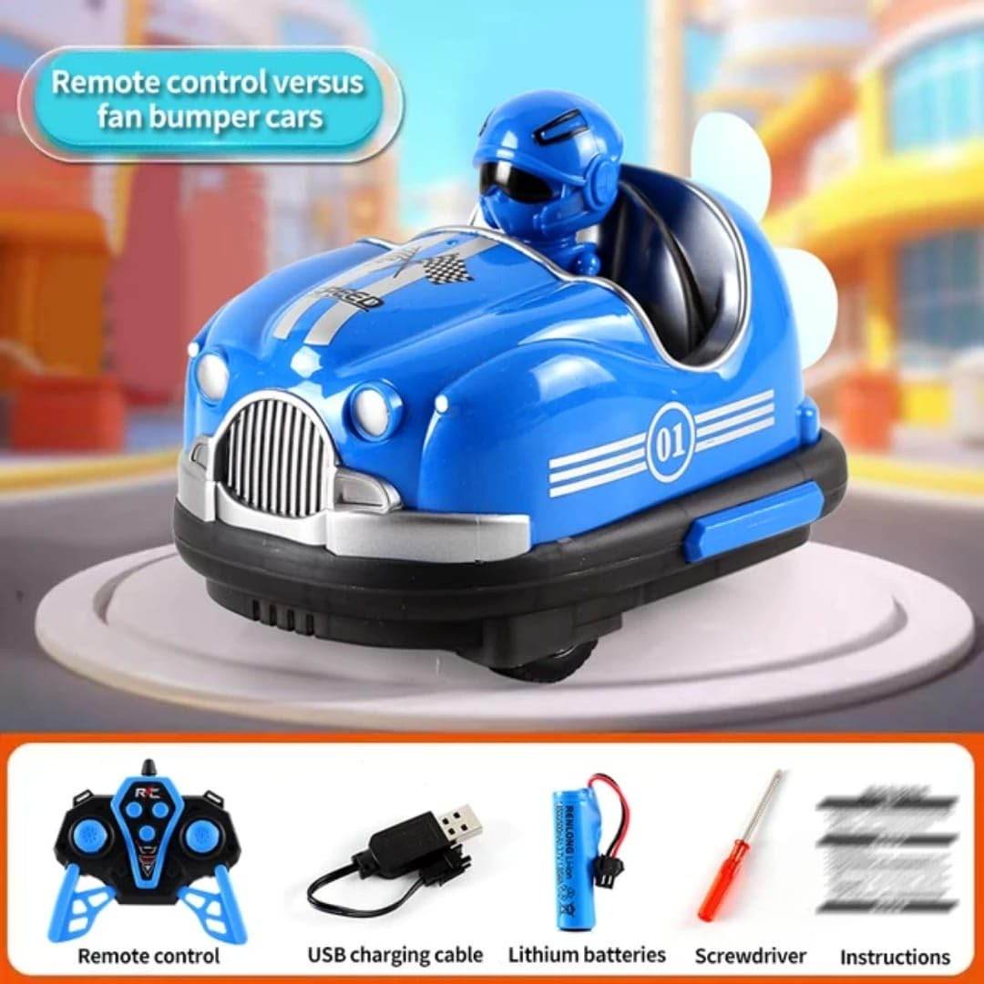 Bumper Cars with Crash & Eject Mode | Remote Control Battle Cars with Turbo Fan | 2 Player Fun - Toy Rush