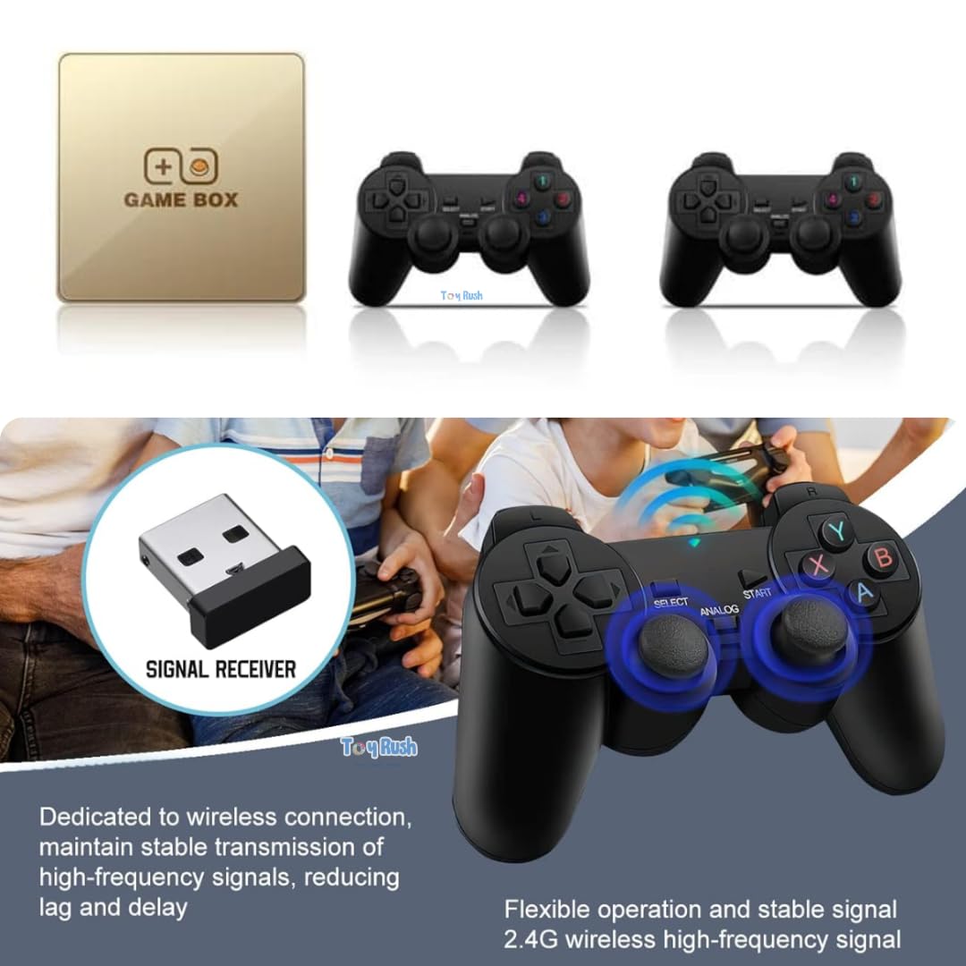 2 in 1 Video Game for Tv Gaming Emulators PSP,PS1,N64,GTA,NBA,Football,Tekken,Screen Mirroring All in One Gaming Box