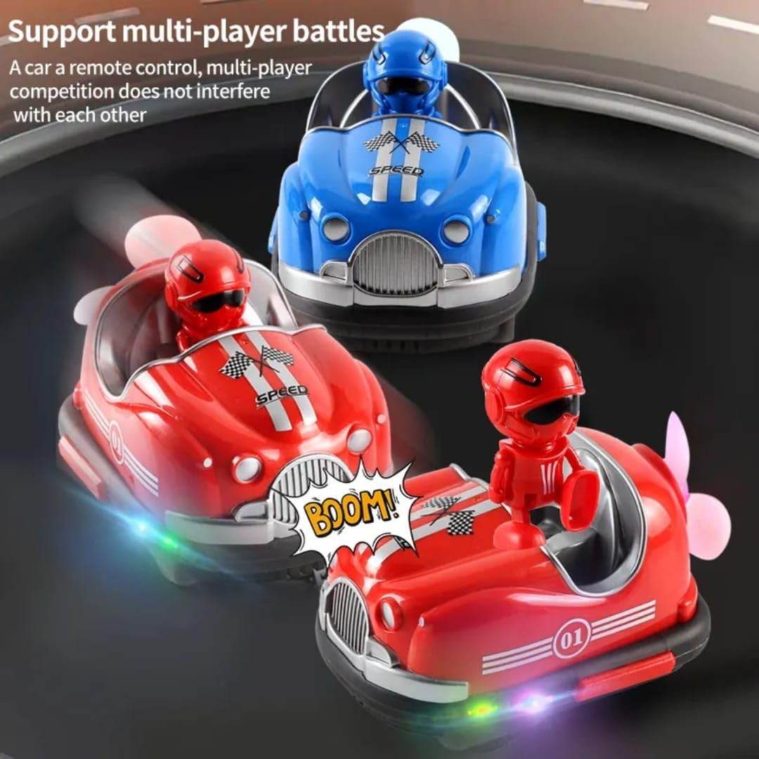 Bumper Cars with Crash & Eject Mode | Remote Control Battle Cars with Turbo Fan | 2 Player Fun - Toy Rush