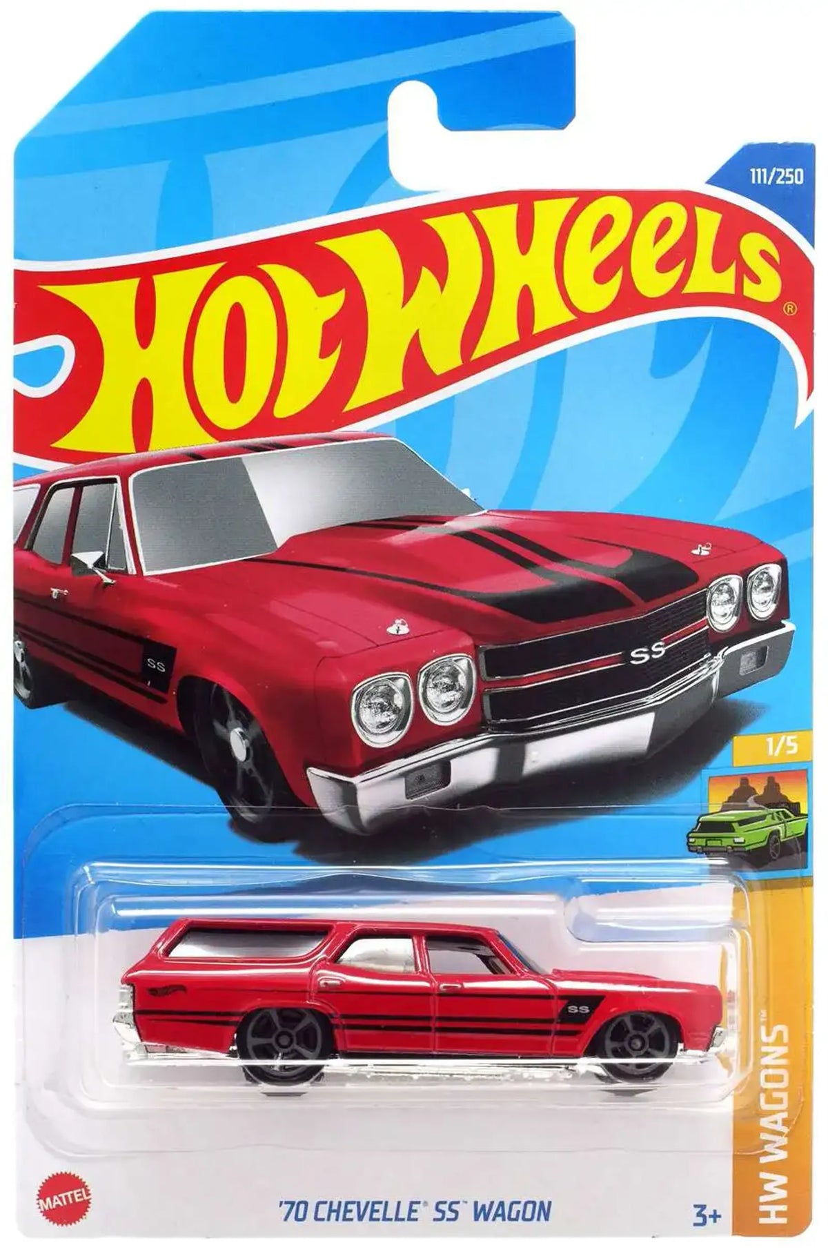 Hot Wheels '70 Chevelle SS Wagon die-cast car