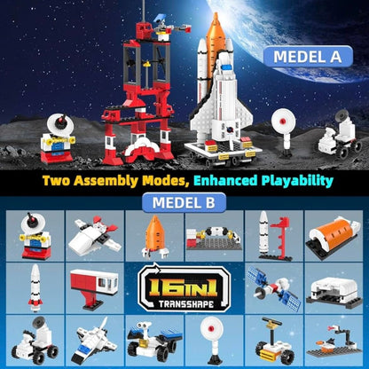 Spaceship Rocket Building Blocks Set, Educational Stem Building (404PCS)