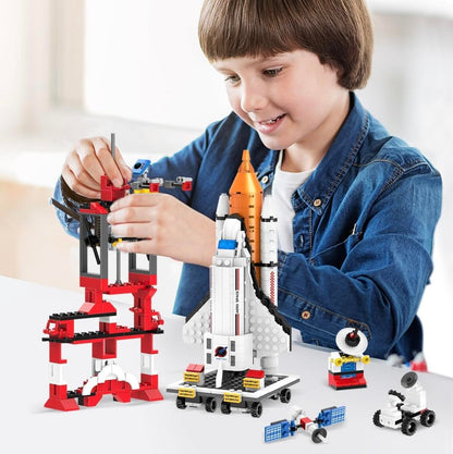 Spaceship Rocket Building Blocks Set, Educational Stem Building (404PCS)