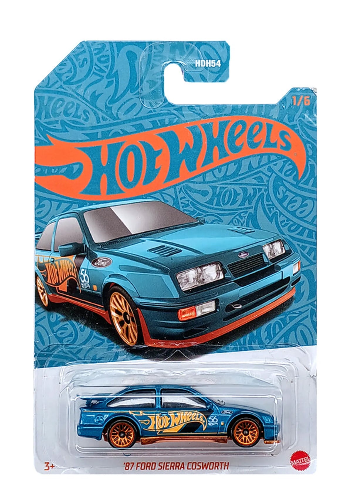 Hot Wheels '87 Ford Sierra Cosworth die-cast car
