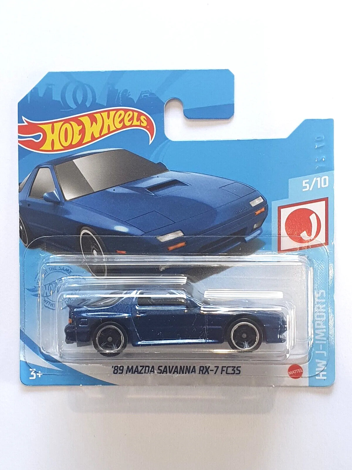 Hot Wheels '89 Mazda Savanna RX-7 FC3S die-cast car
