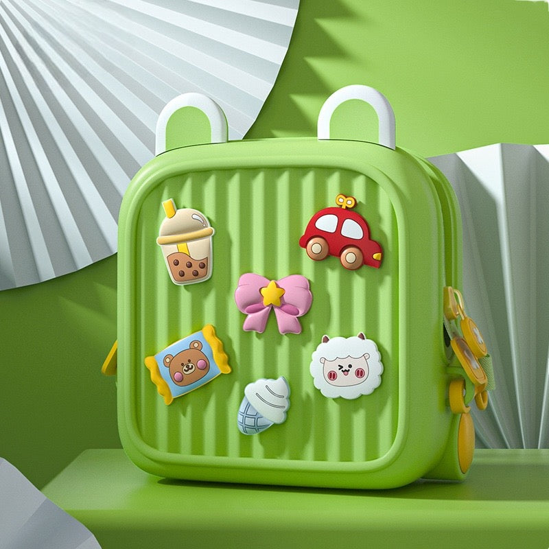 Kawaii Mini Waterproof Shoulder Backpack | Cute Travel & Picnic Bag GREEN