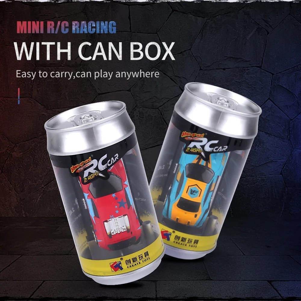 Mini Coke Can Rc Radio Racing Car (Random Color) - Toy Rush