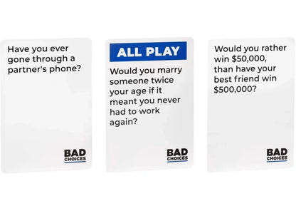 Bad Choices – The Hilarious “Have You Ever?” Party Game for Adults