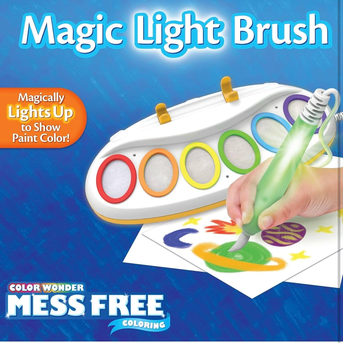 Color Wonder Magic Light Brush – Mess Free Painting Set for Kids