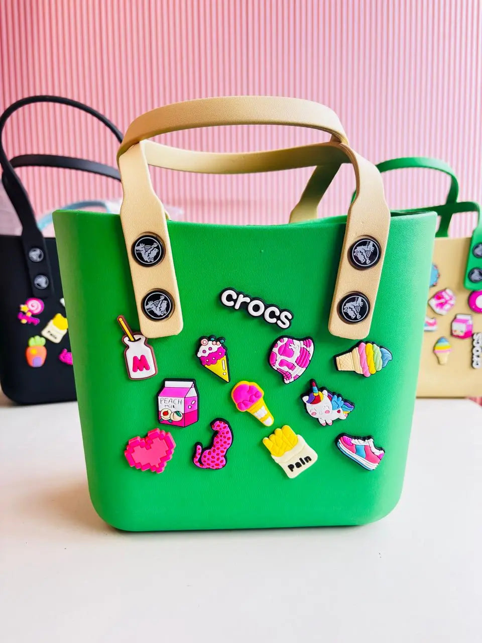 Crocs Medium Beach Bag | Lightweight Waterproof EVA Tote for Travel, Shopping & Daily Use