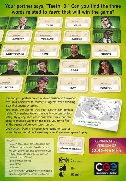 Codenames Duet | Cooperative Word Game for 2+ Players
