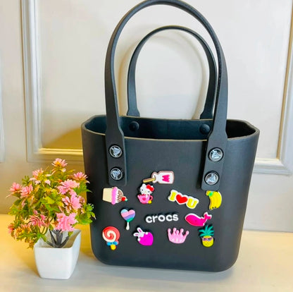 Crocs Medium Beach Bag | Lightweight Waterproof EVA Tote for Travel, Shopping & Daily Use