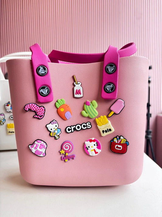 Crocs Medium Beach Bag | Lightweight Waterproof EVA Tote for Travel, Shopping & Daily Use