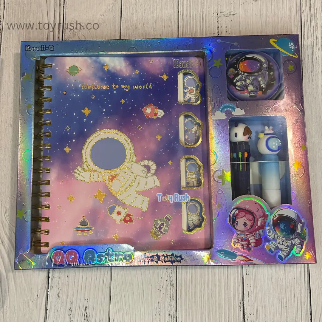 Cute Unicorn / Space Diary Set For Kids Space