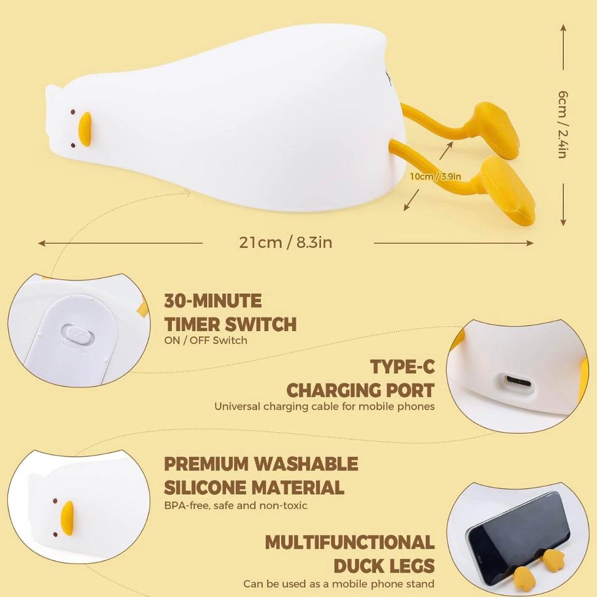 Cute Silicone Night Lamps - Toy Rush