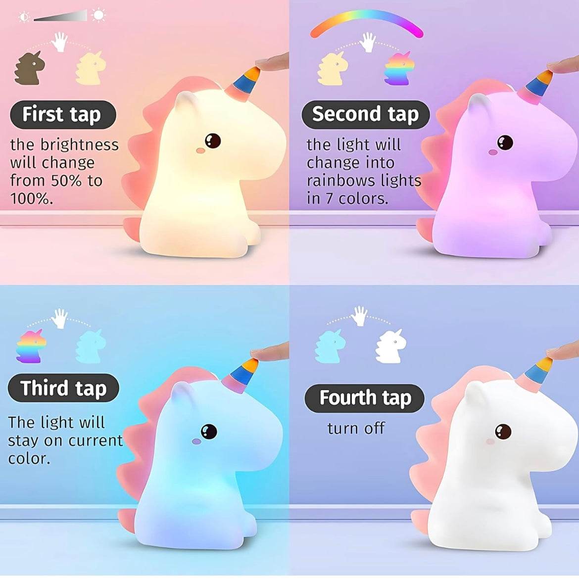 Cute Silicone Night Lamps - Toy Rush