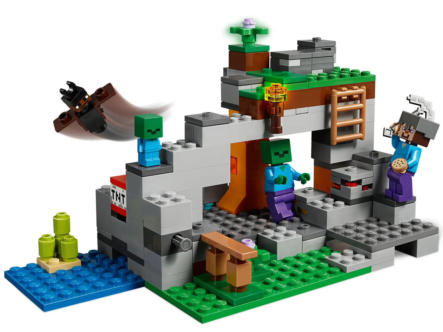 Minecraft Lego Style Bricks | The Zombie Cave 241 pcs