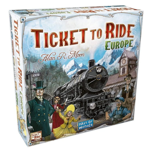 Ticket to Ride Europe Board Game | Strategy Adventure | Family & Party Game for 2-5 Players, Ages 8+