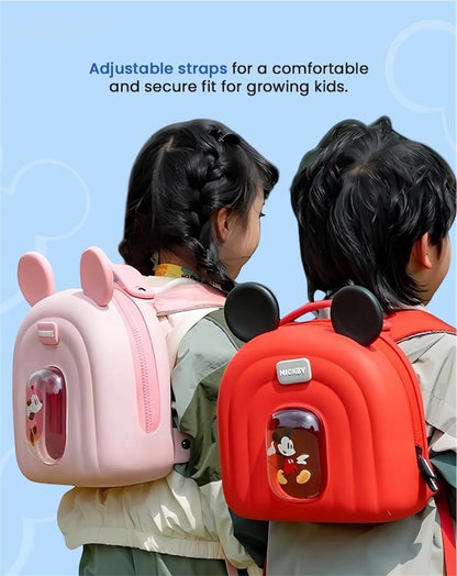 Disney Mickey & Minnie Kids Backpack | Cute Cartoon School Bag with Adjustable Straps & Spacious Compartment | Travel & Daily Use Bag for Boys & Girls