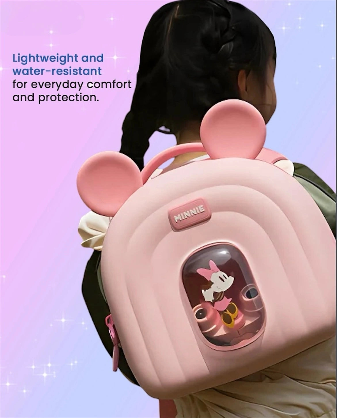 Disney Mickey & Minnie Kids Backpack | Cute Cartoon School Bag with Adjustable Straps & Spacious Compartment | Travel & Daily Use Bag for Boys & Girls