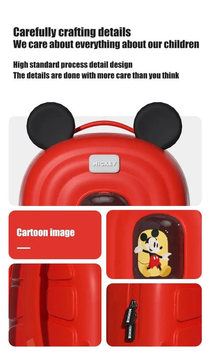 Disney Mickey & Minnie Kids Backpack | Cute Cartoon School Bag with Adjustable Straps & Spacious Compartment | Travel & Daily Use Bag for Boys & Girls