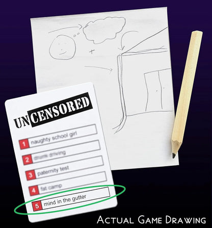 Drawing Without Dignity Party Game – Hilarious Adult Drawing Game, Pictionary Alternative for Game Night, 4+ Players, Ages 17+