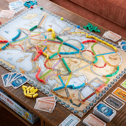 Ticket to Ride Europe Board Game | Strategy Adventure | Family & Party Game for 2-5 Players, Ages 8+