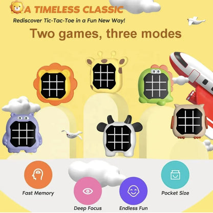 Electronic Tic Tac Toe Handheld Game - Fun Brain Booster