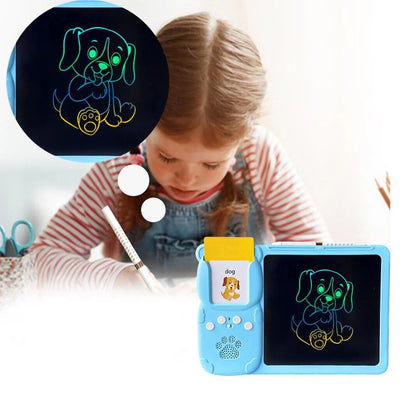 LCD Educational Tablet With 112 Learning Flash Cards (244 words)