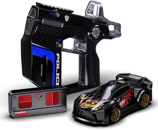 Infrared Battle RC Car Toy with Gun Controller – Shoot, Flip & Race | Rechargeable 2.4G Remote Car