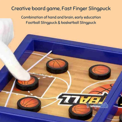 Fast Finger Sling Puck String Board Game Basketball