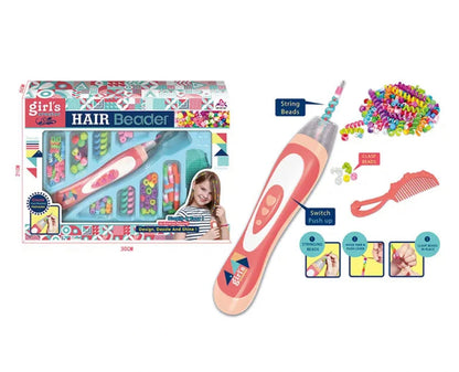 Hair Beader Styling Set – DIY Hair Beads Kit with Colorful Accessories for Girls