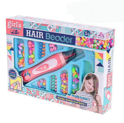 Hair Beader Styling Set – DIY Hair Beads Kit with Colorful Accessories for Girls
