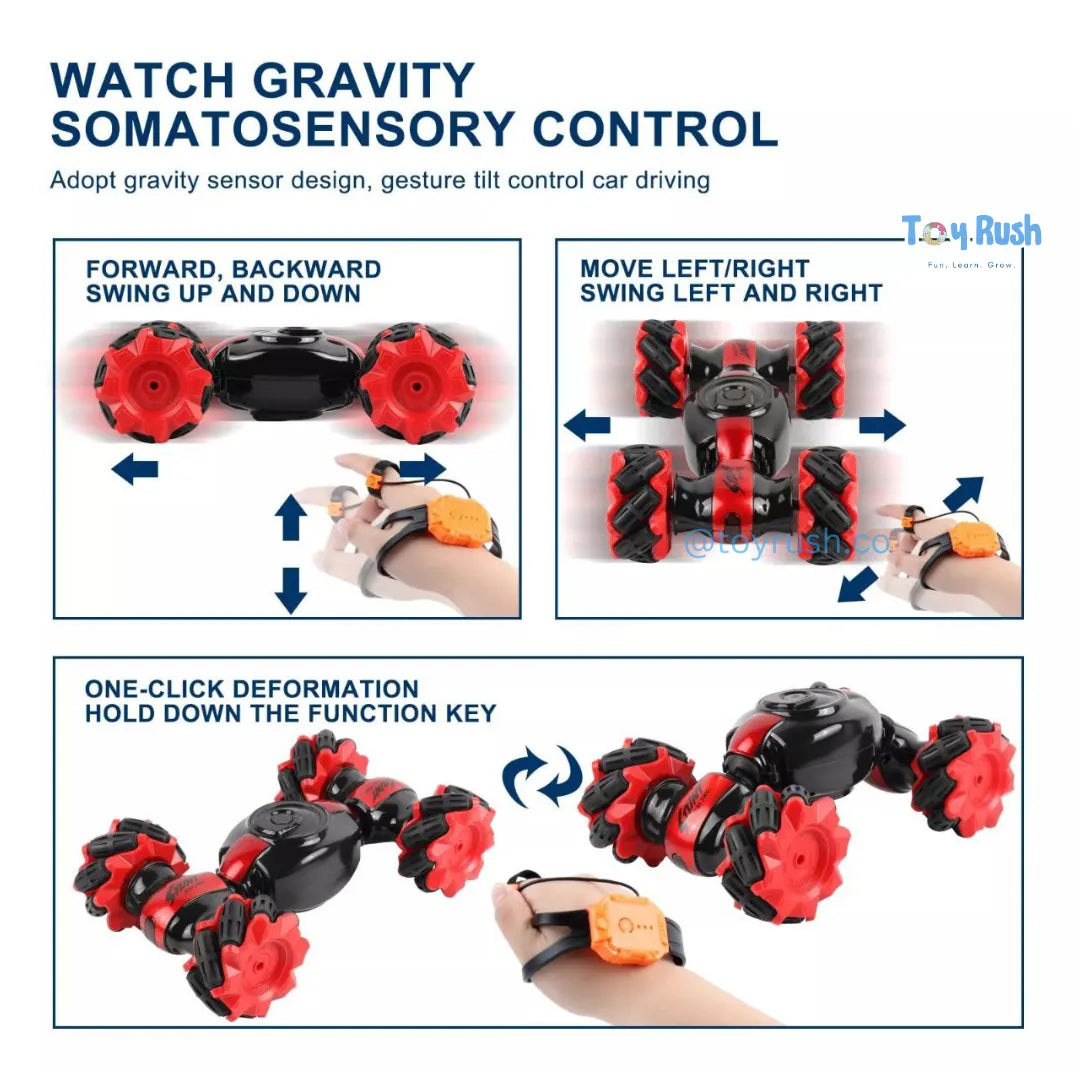 Hand Gesture Control Stunt Car