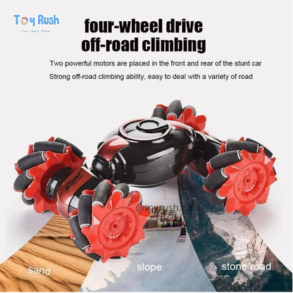 Hand Gesture Control Stunt Car Red