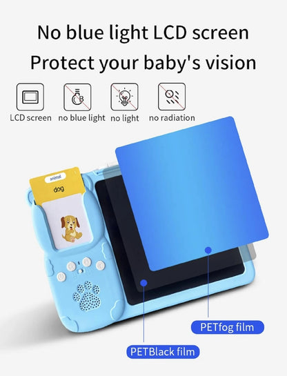 LCD Educational Tablet With 112 Learning Flash Cards (244 words)