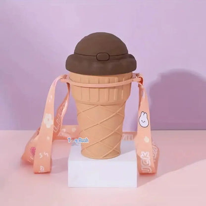 Ice cream Sundae Water Bottle Brown