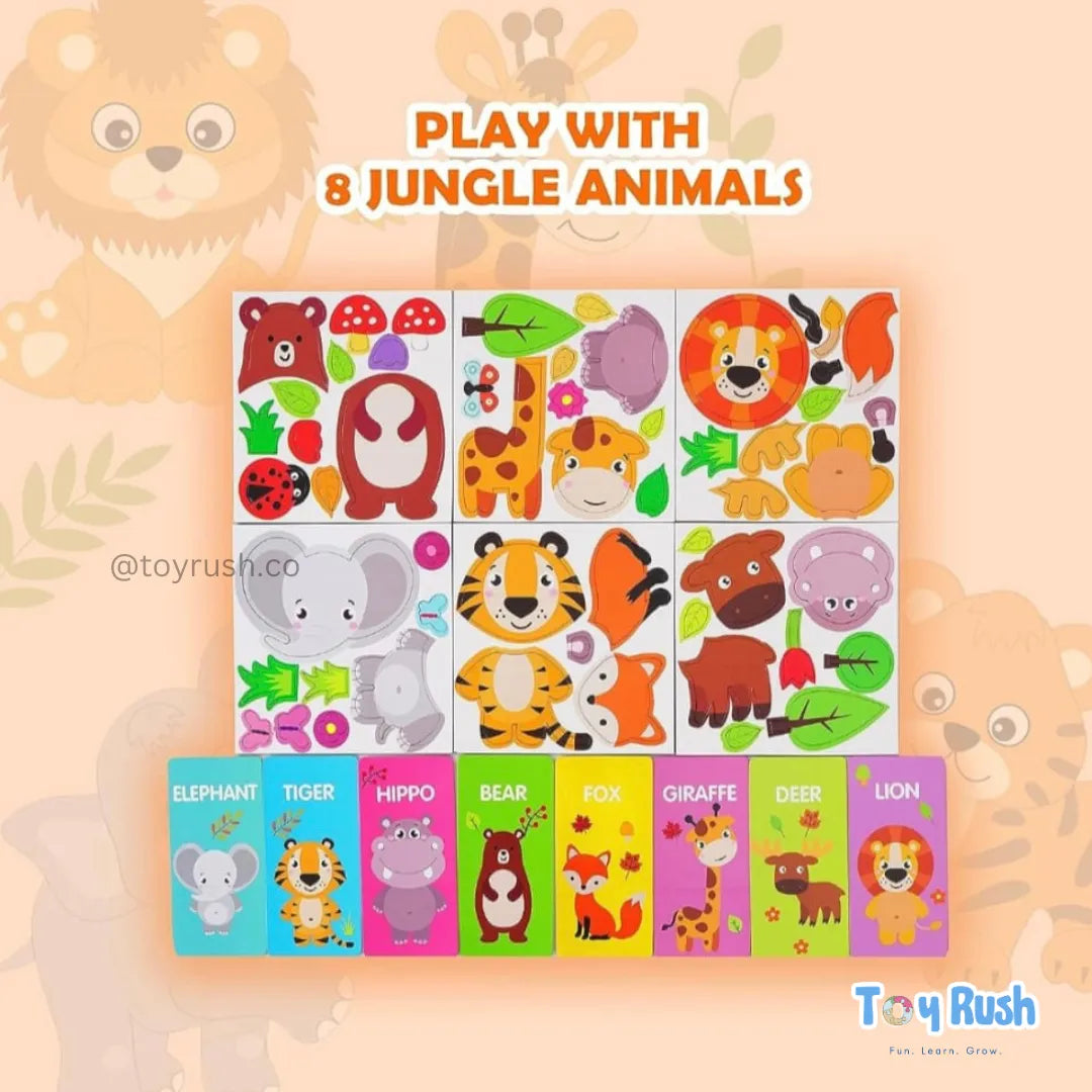 Jungle Animals Puzzle - Fun with Magnets