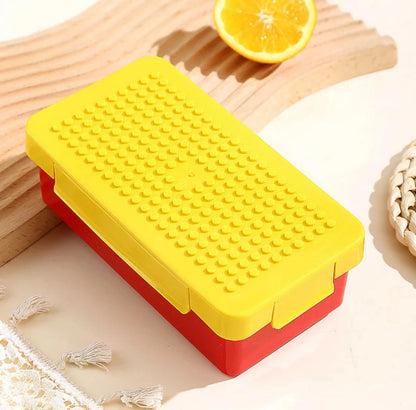 LEGO Style Lunch Box - Fun & Colorful Bento Box for Kids