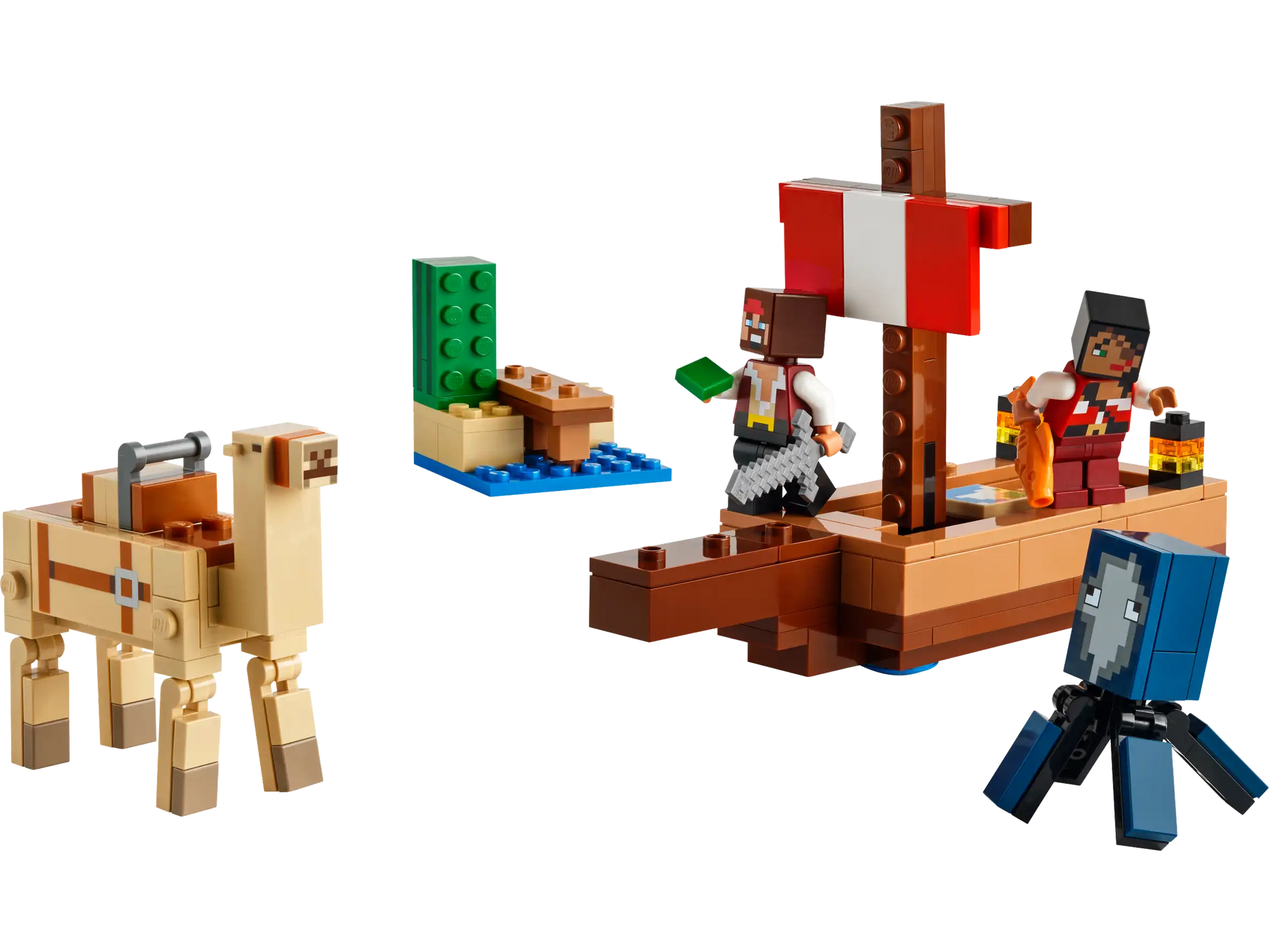 Minecraft Lego set | The Pirate Ship Voyage 166+ pcs