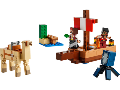 Minecraft Lego set | The Pirate Ship Voyage 166+ pcs