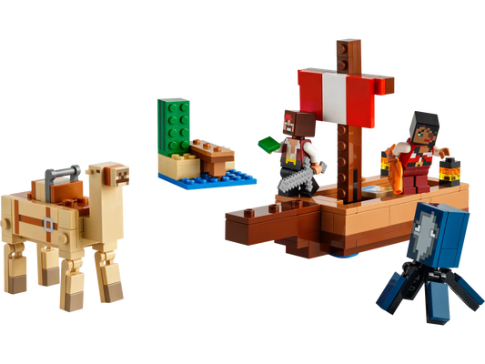 Minecraft Lego set | The Pirate Ship Voyage 166+ pcs