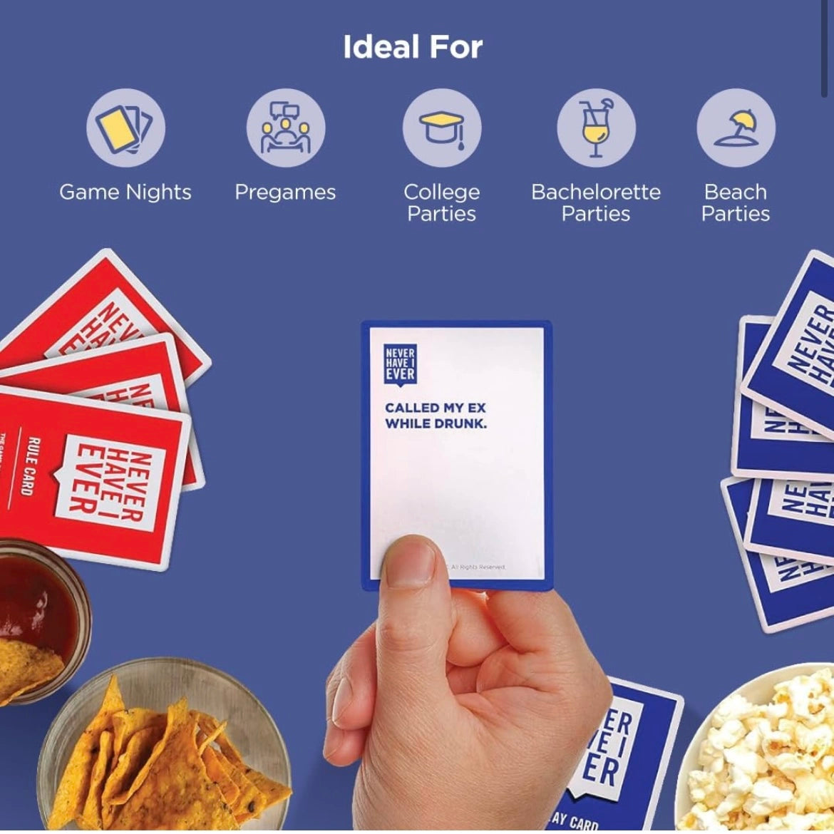 Never Have I Ever Party Game – Classic Edition | Hilarious Adult Card Game for Friends & Family Nights