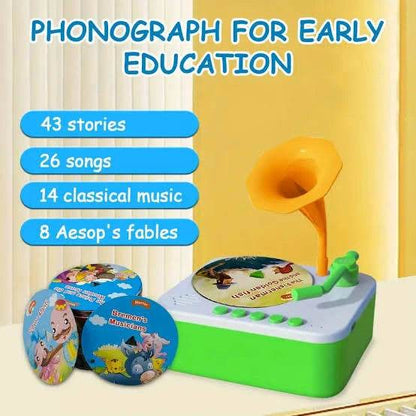Kids Phonograph for Storytelling and Music Early Education - Toy Rush