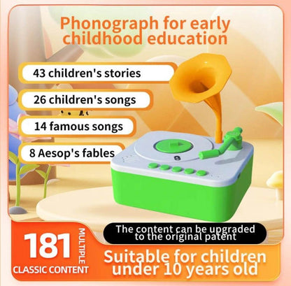 Kids Phonograph for Storytelling and Music Early Education - Toy Rush