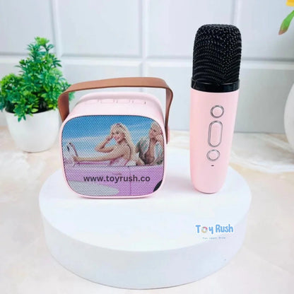 Portable Karaoke Mic With Bluetooth Speaker Barbie