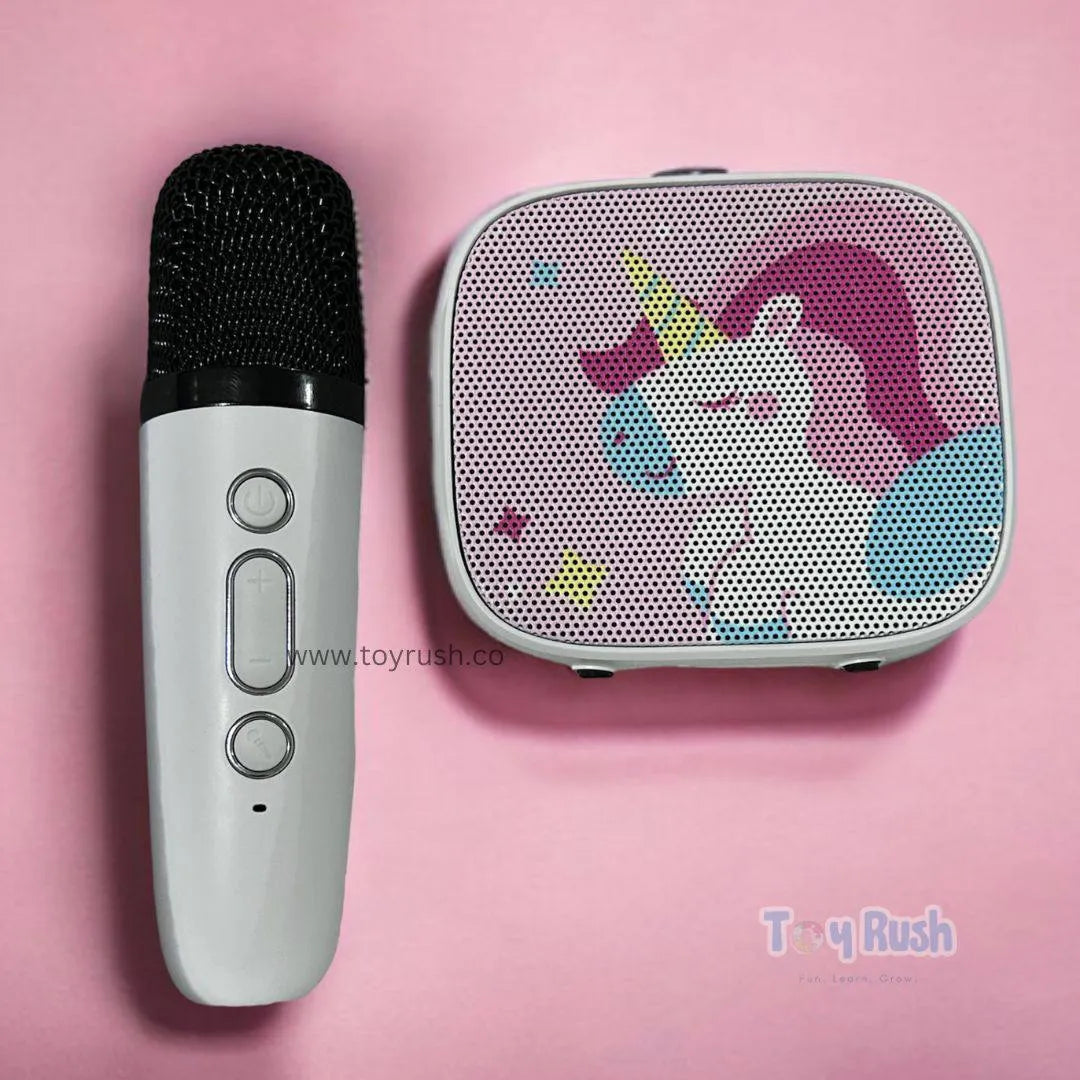 Portable Karaoke Mic With Bluetooth Speaker Unicorn